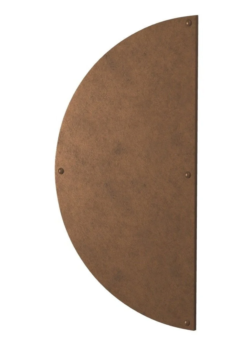 PP-HR15 Bevel Half Round Push Plate