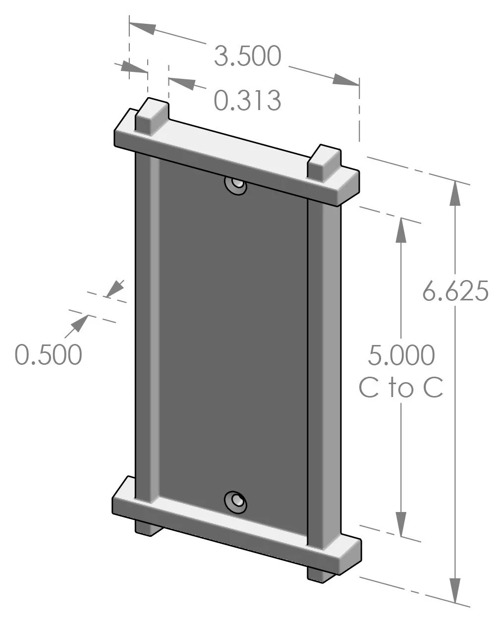 PP-356 Trellis Push Plate Specifications