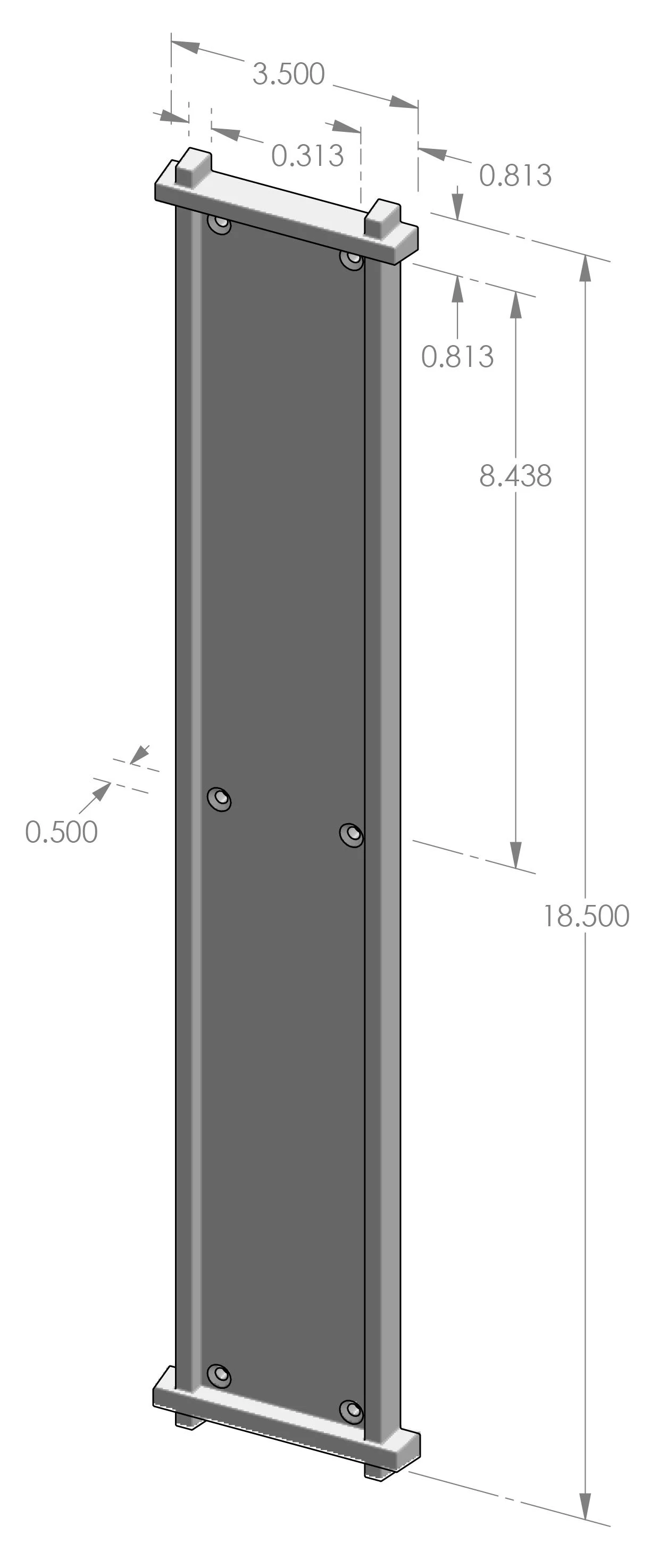 PP-751 Trellis Push Plate Specifications