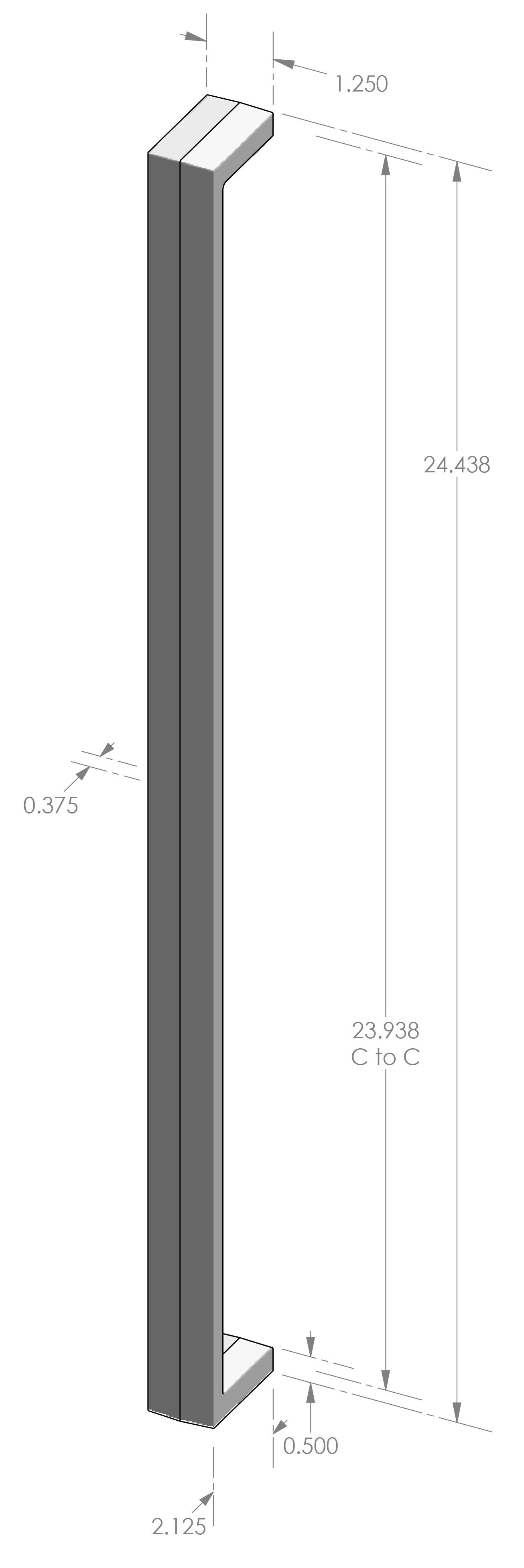 GH-924 Contemporary Grip Handle Specifications