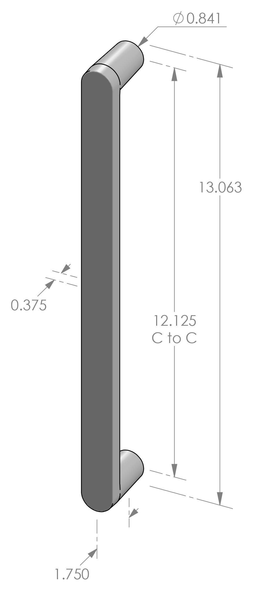 GH-938 Contemporary Grip Handle Specifications