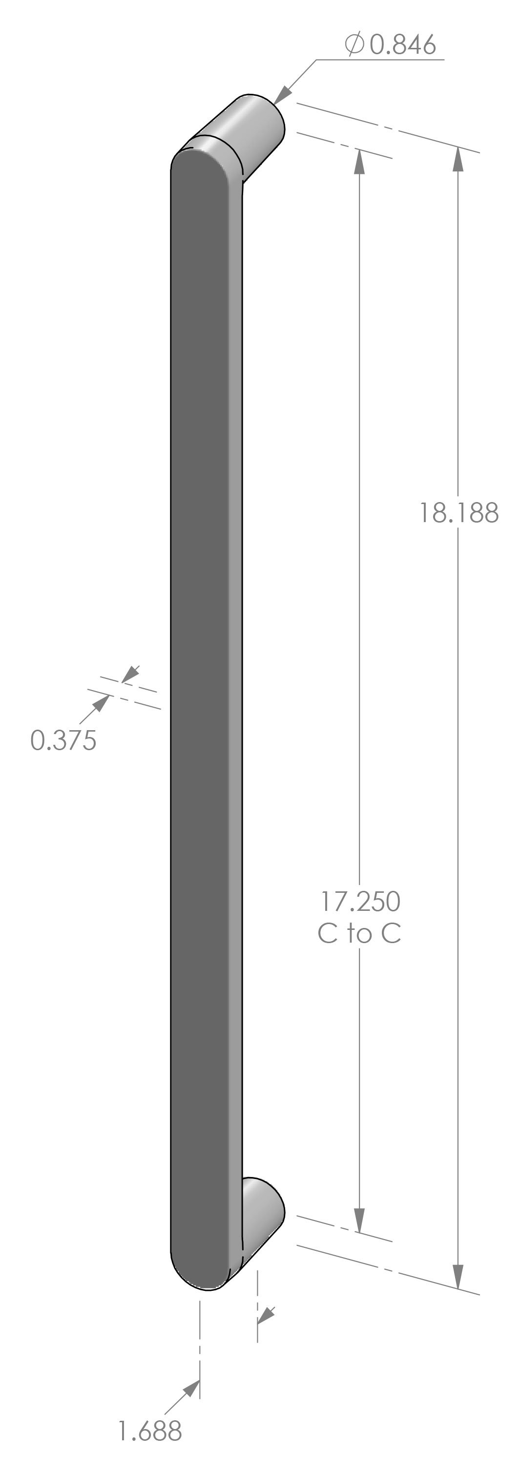 GH-939 Contemporary Grip Handle Specifications