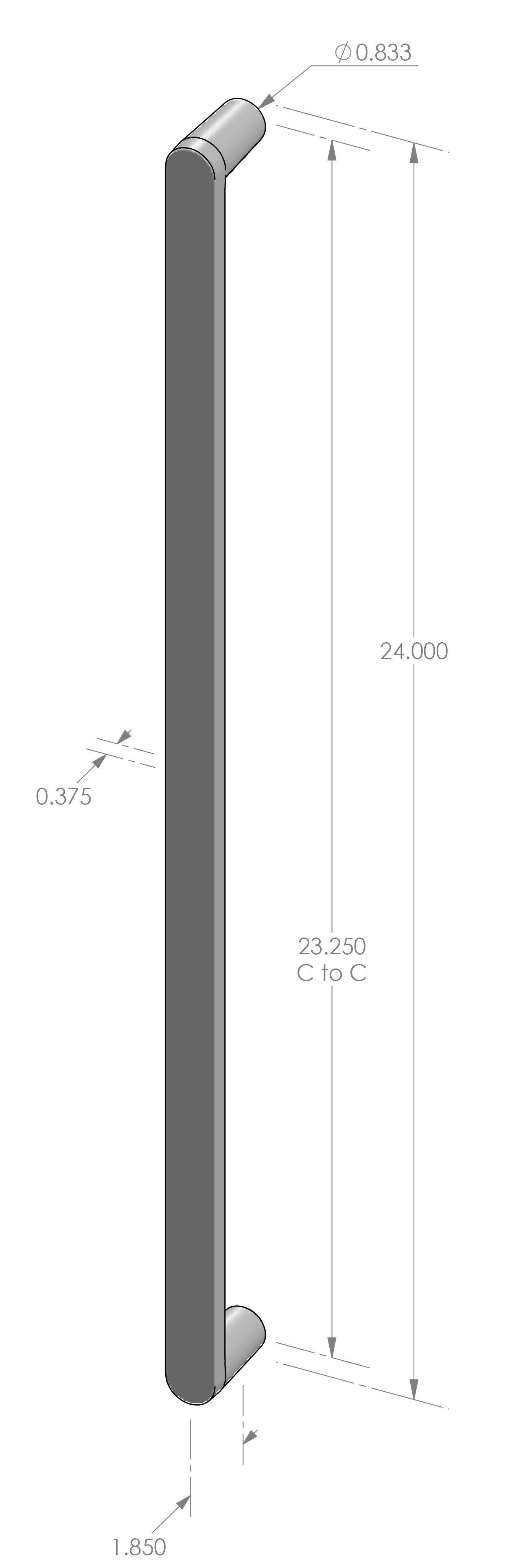 GH-939-24 Contemporary Grip Handle Specifications