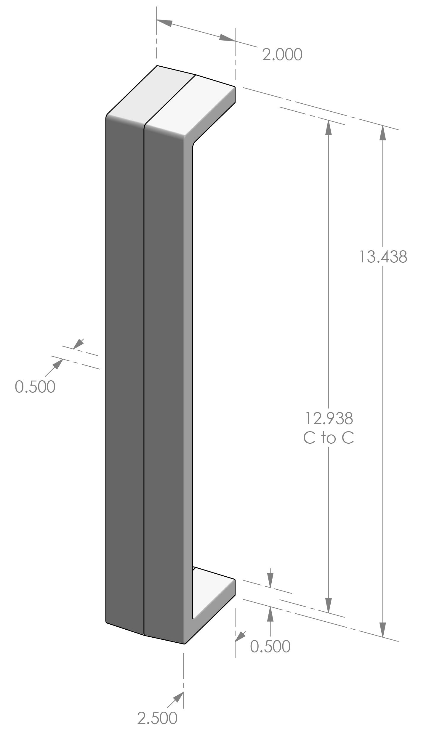 GH-972 Contemporary Grip Handle Specifications