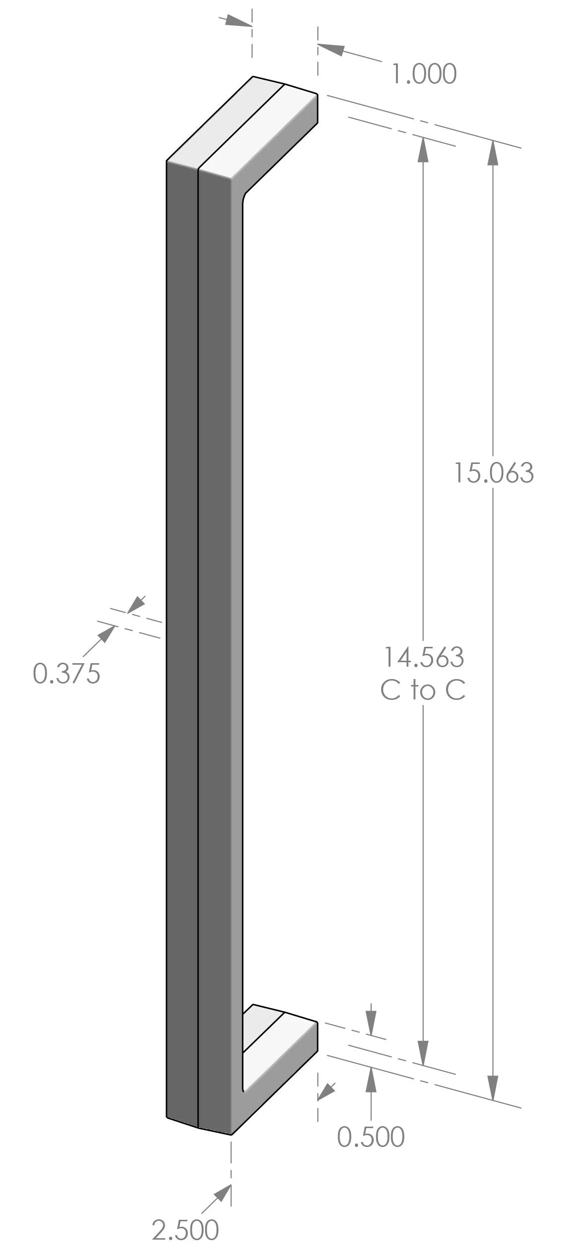 GH-986 Contemporary Grip Handle Specifications