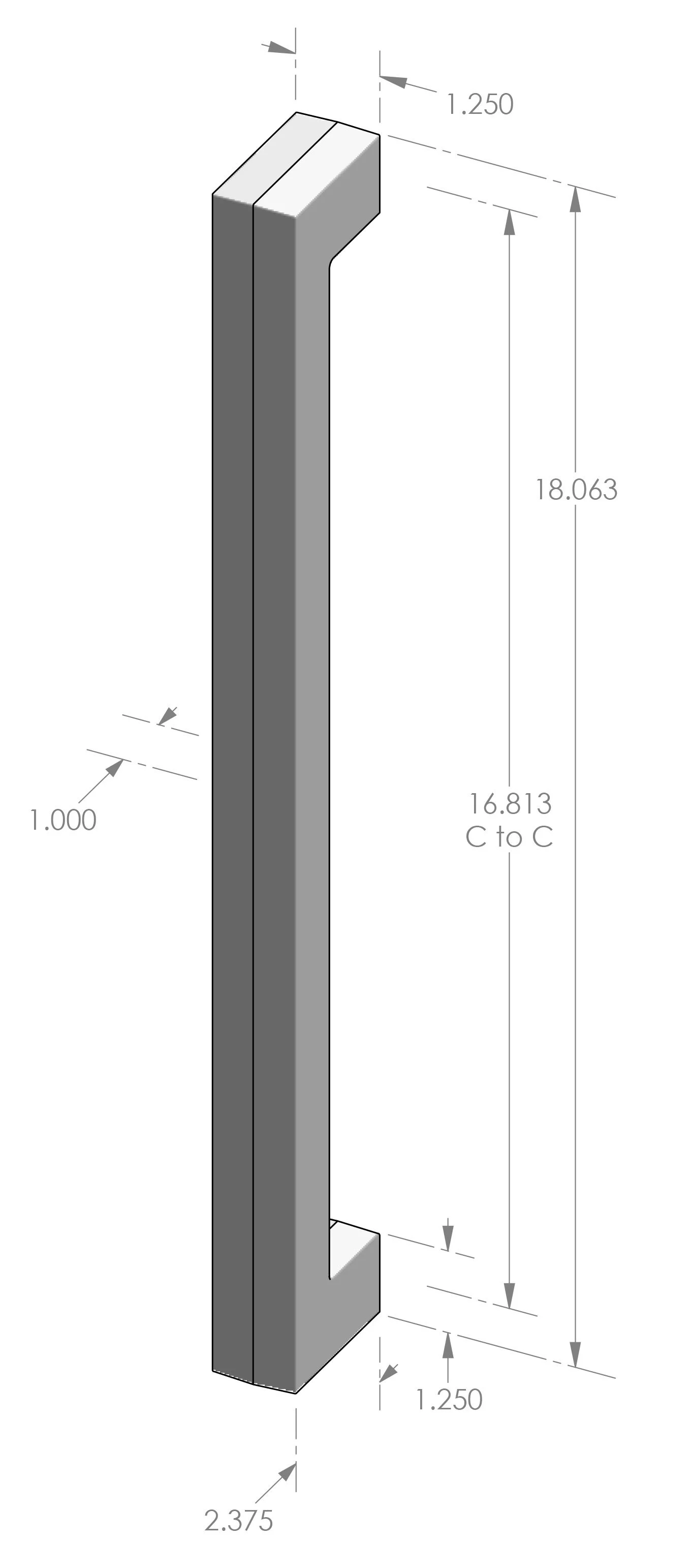 GH-989 Contemporary Grip Handle Specifications