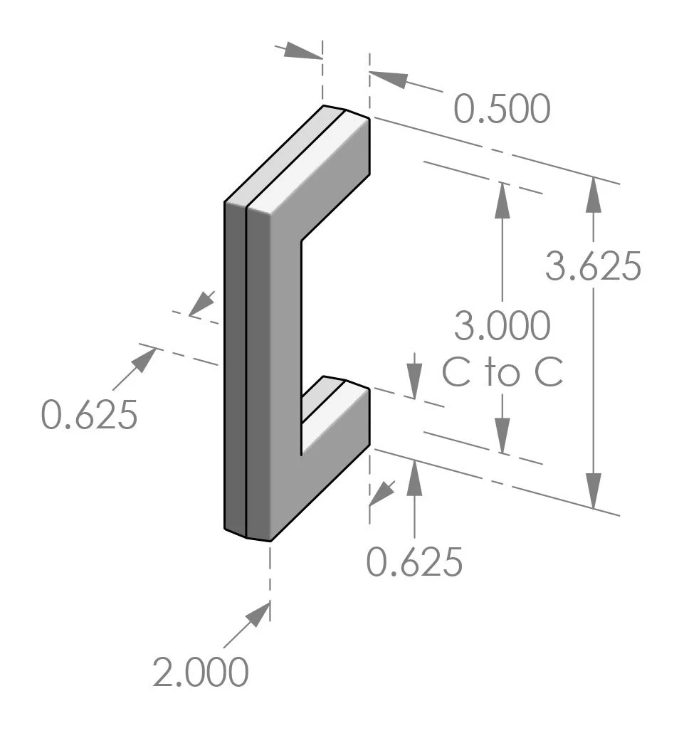 GH-1003 Square Grip Handle Specifications