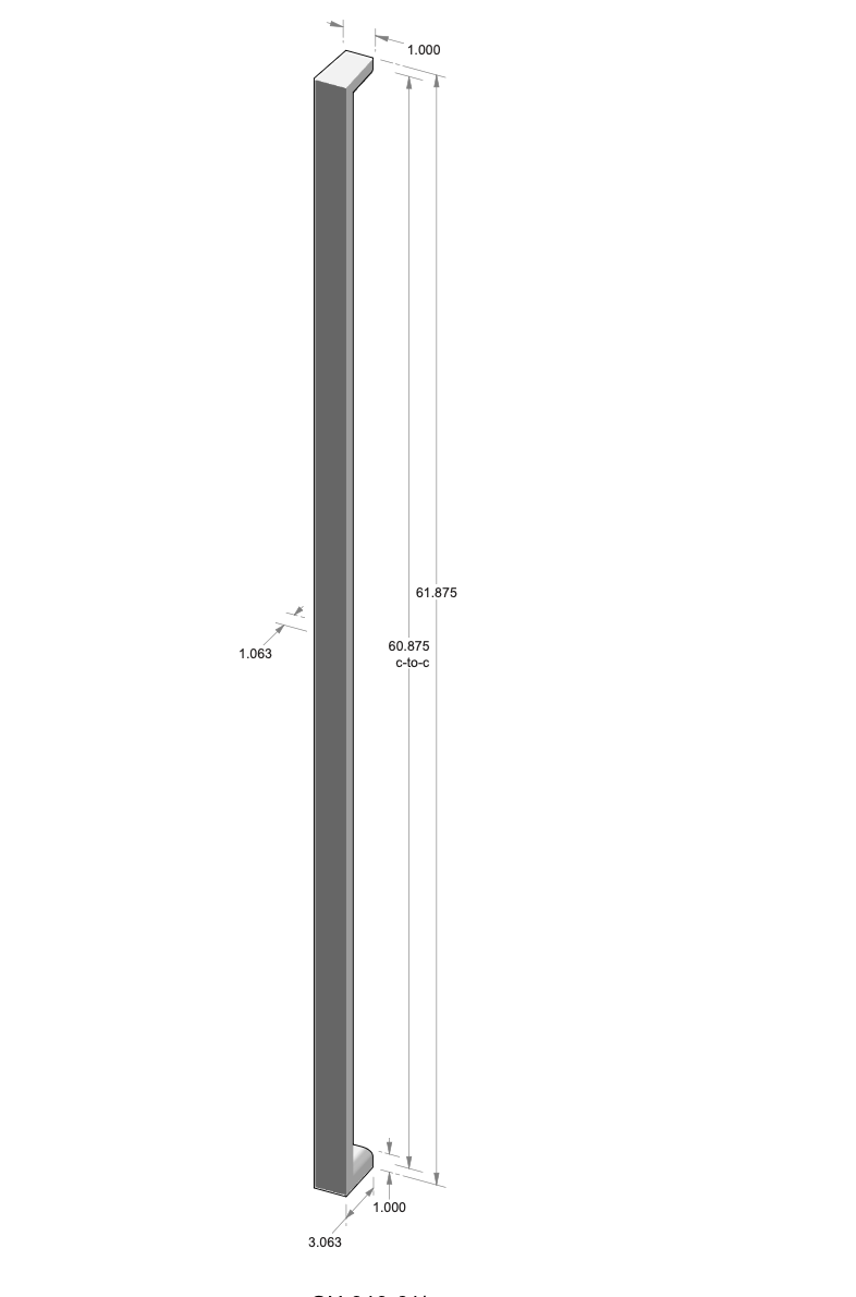 GH-310-61 Ergonomic Grip Handle Specifications