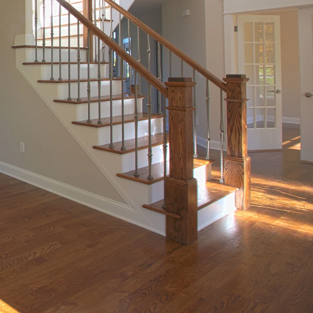 Square Step W/ Square Newel Posts