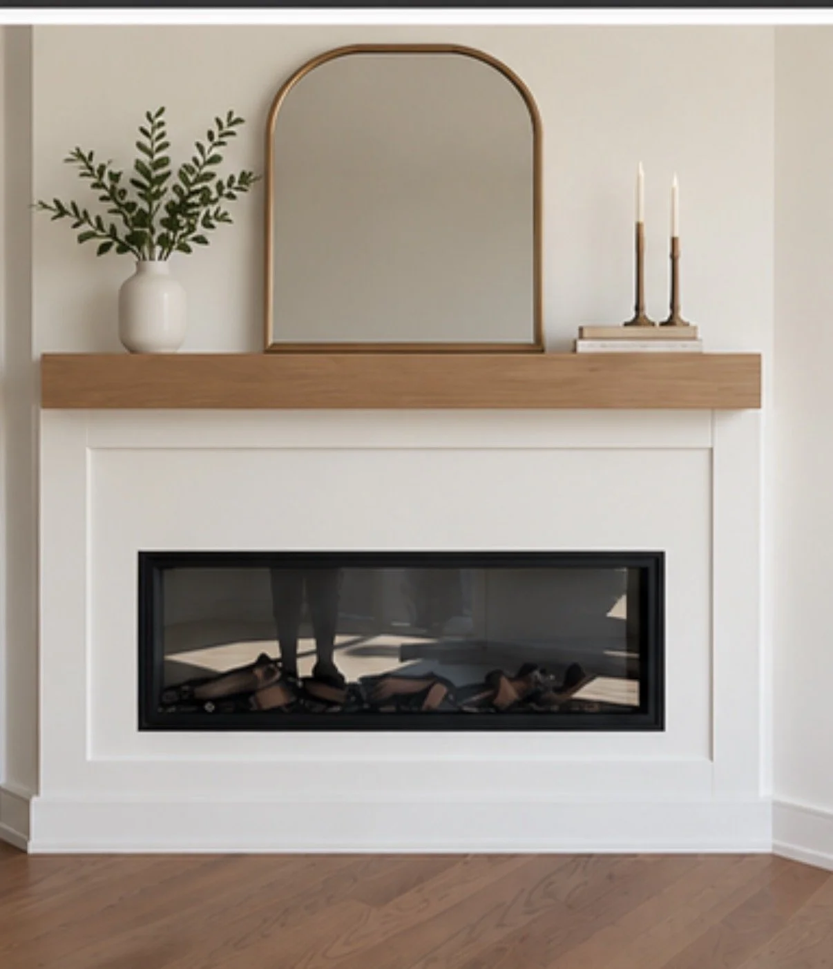 Wood Mantel and Surround
