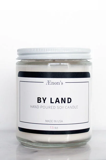 Aenon's By Land - Hand Poured Soy Wax Candle