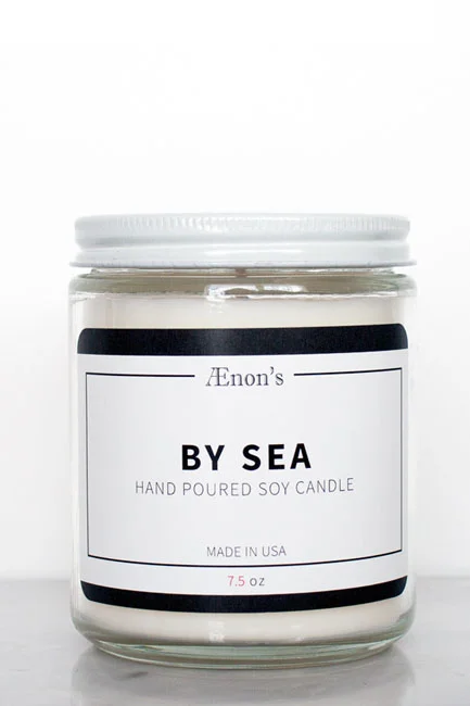 Aenon's By Sea - Hand Poured Soy Wax Candle