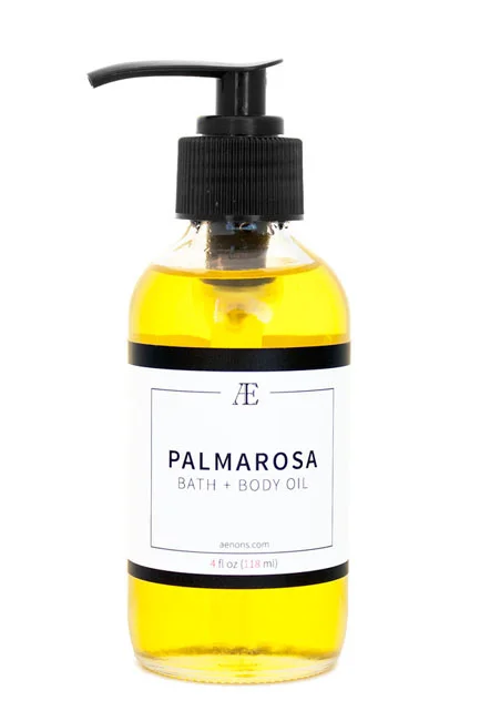 Aenon's Palmarosa Bath and Body Oil