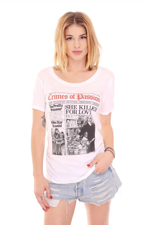 Treacherous Minx Crimes of Passion Tee