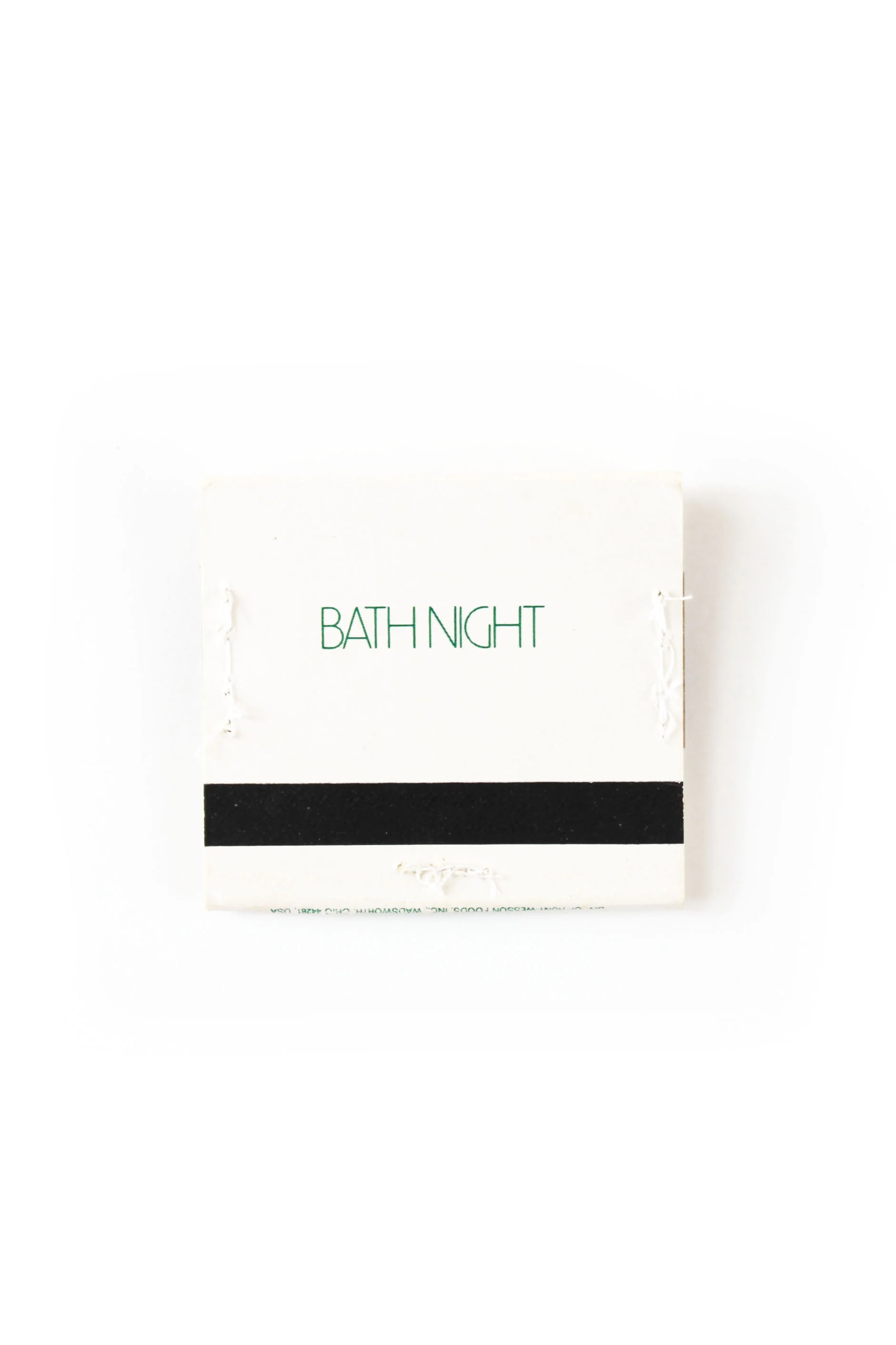Both Coasts Vintage Matchbook Bath Time