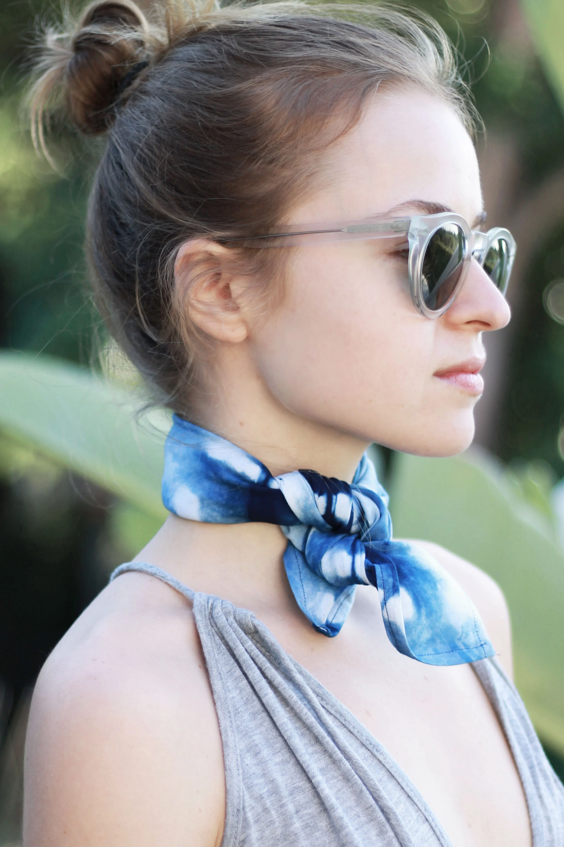 Shibori Neck Scarf