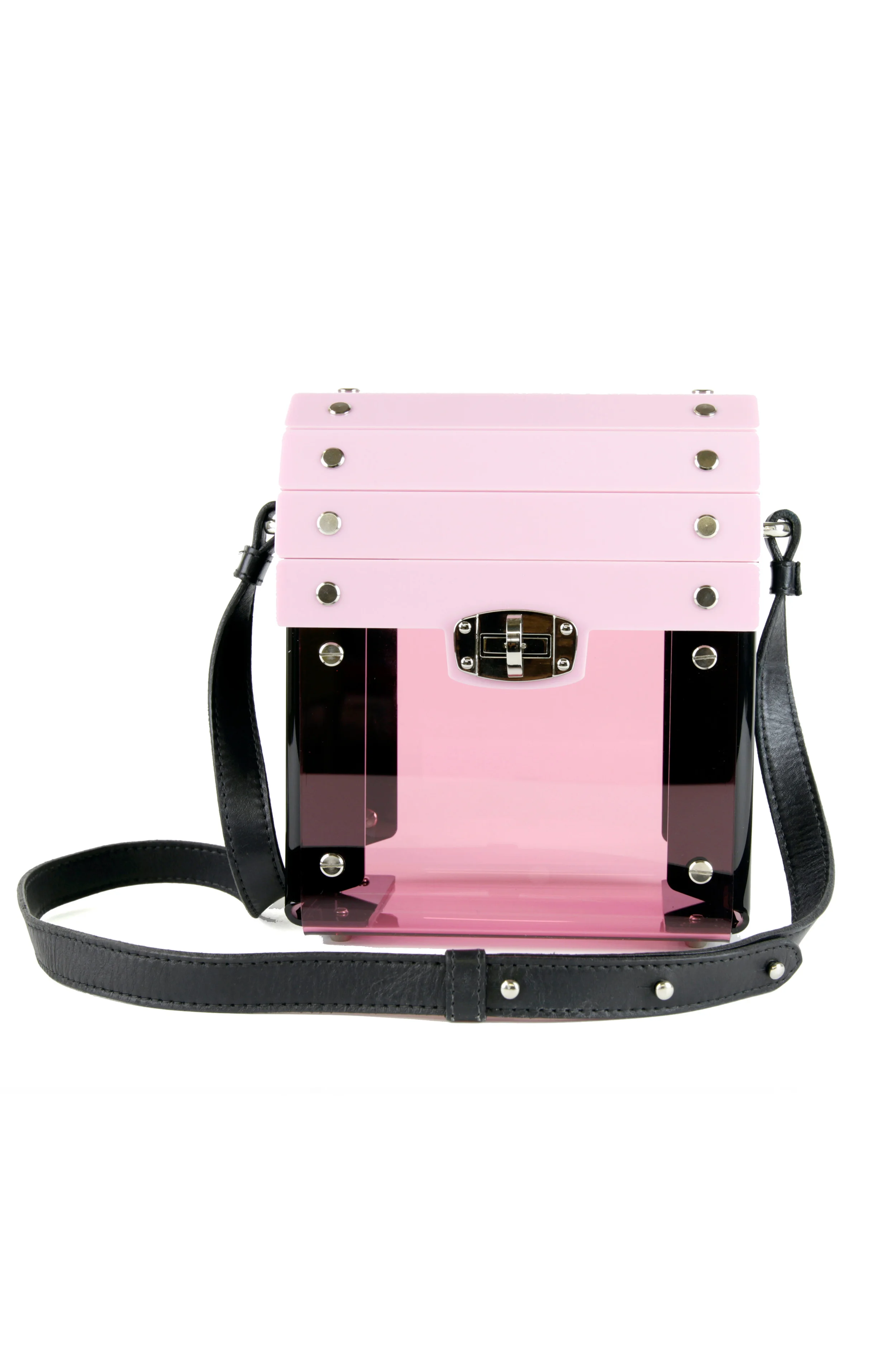 Pastel Pink Powder Pink Acrylic Purse