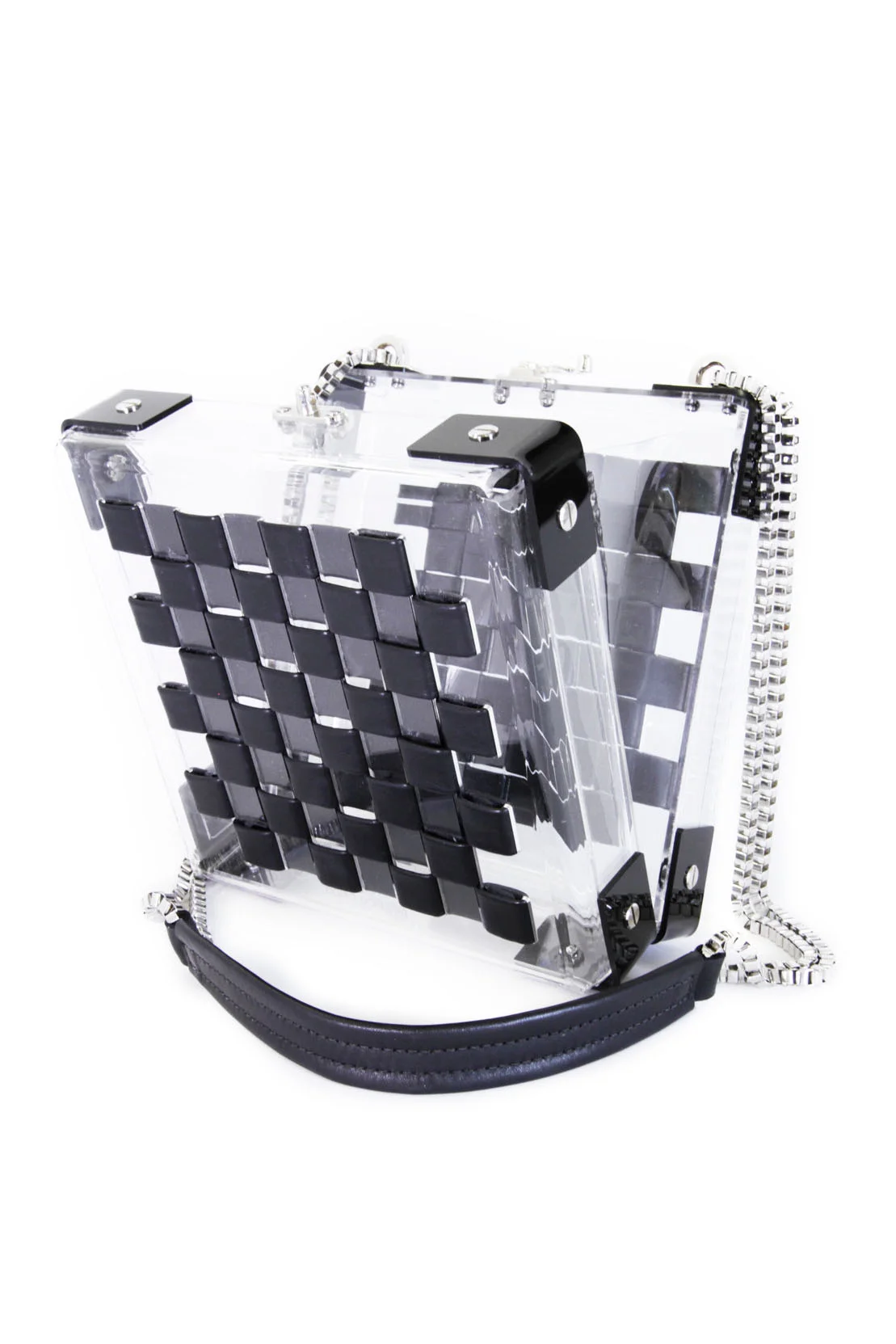 Acrylic and Leather Handbag