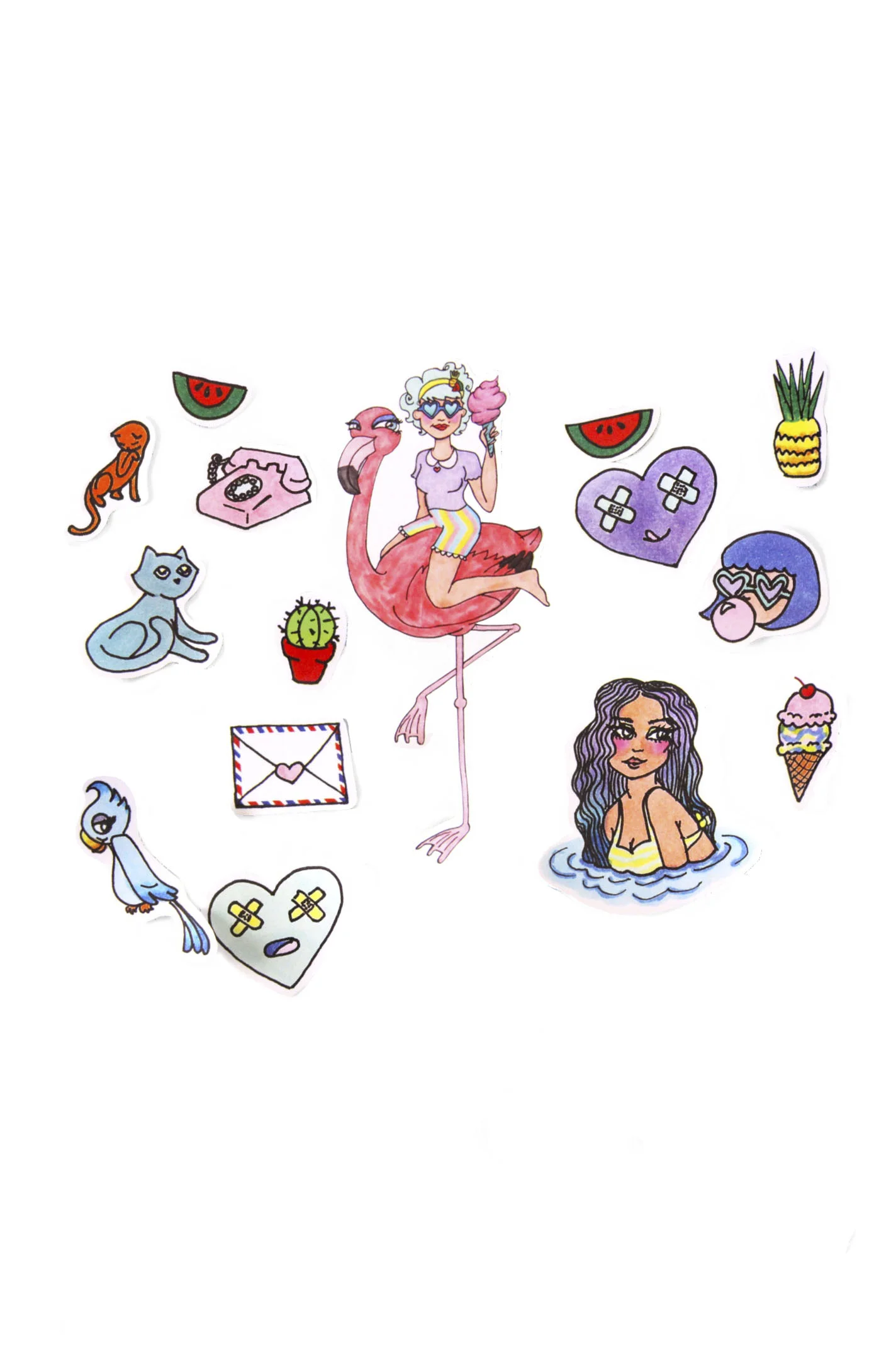 Rose Pink Moon Stickers.jpg