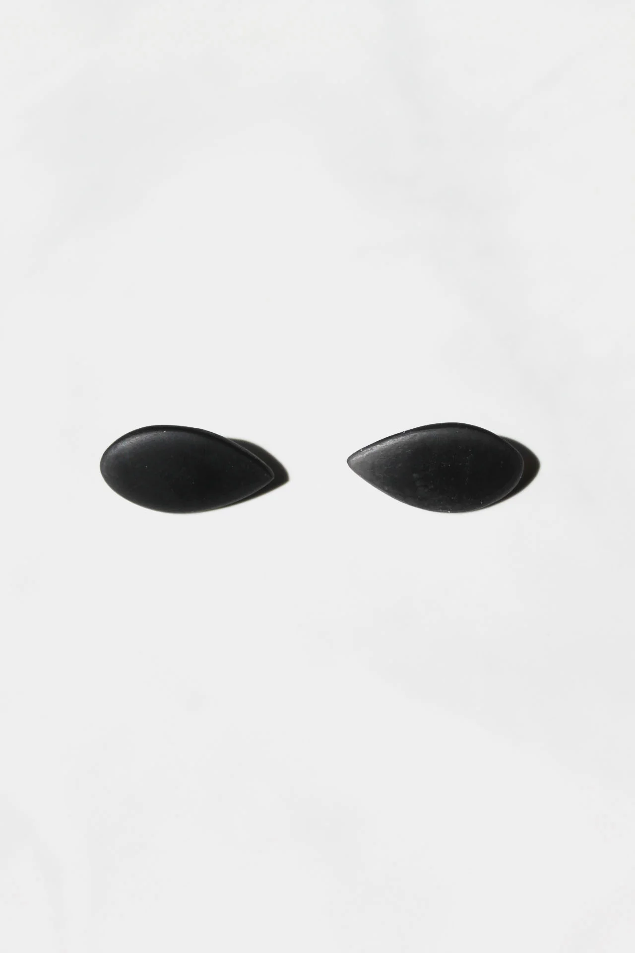 Black Resin Earrings