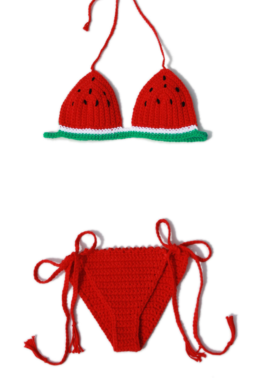 geleidelijk optocht Genealogie Via Los Angeles — Favorite Little Corner Watermelon Crochet Bikini