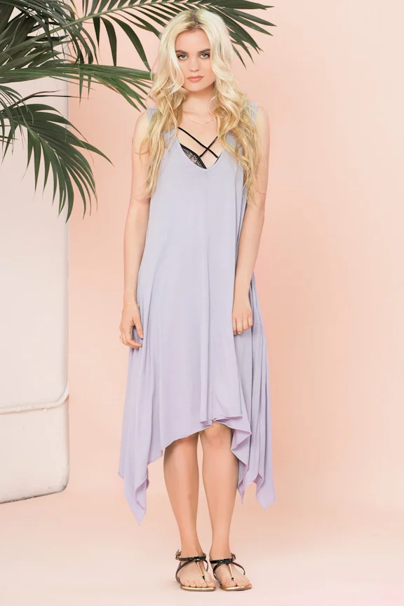 Cotton Purple Dress