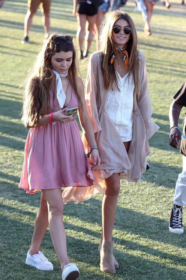 Kaia Gerber Coachella Pink