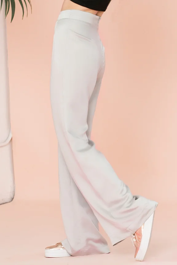 Silk Pants Blue