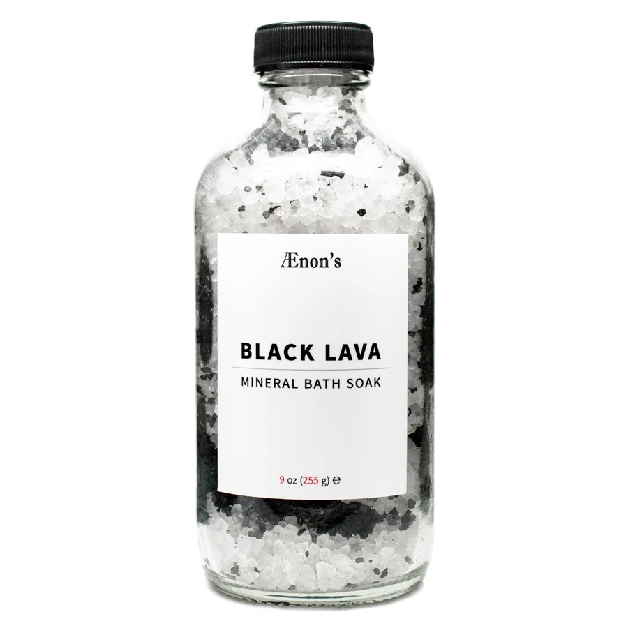 Aenon's Black Lava Mineral Bath Soak