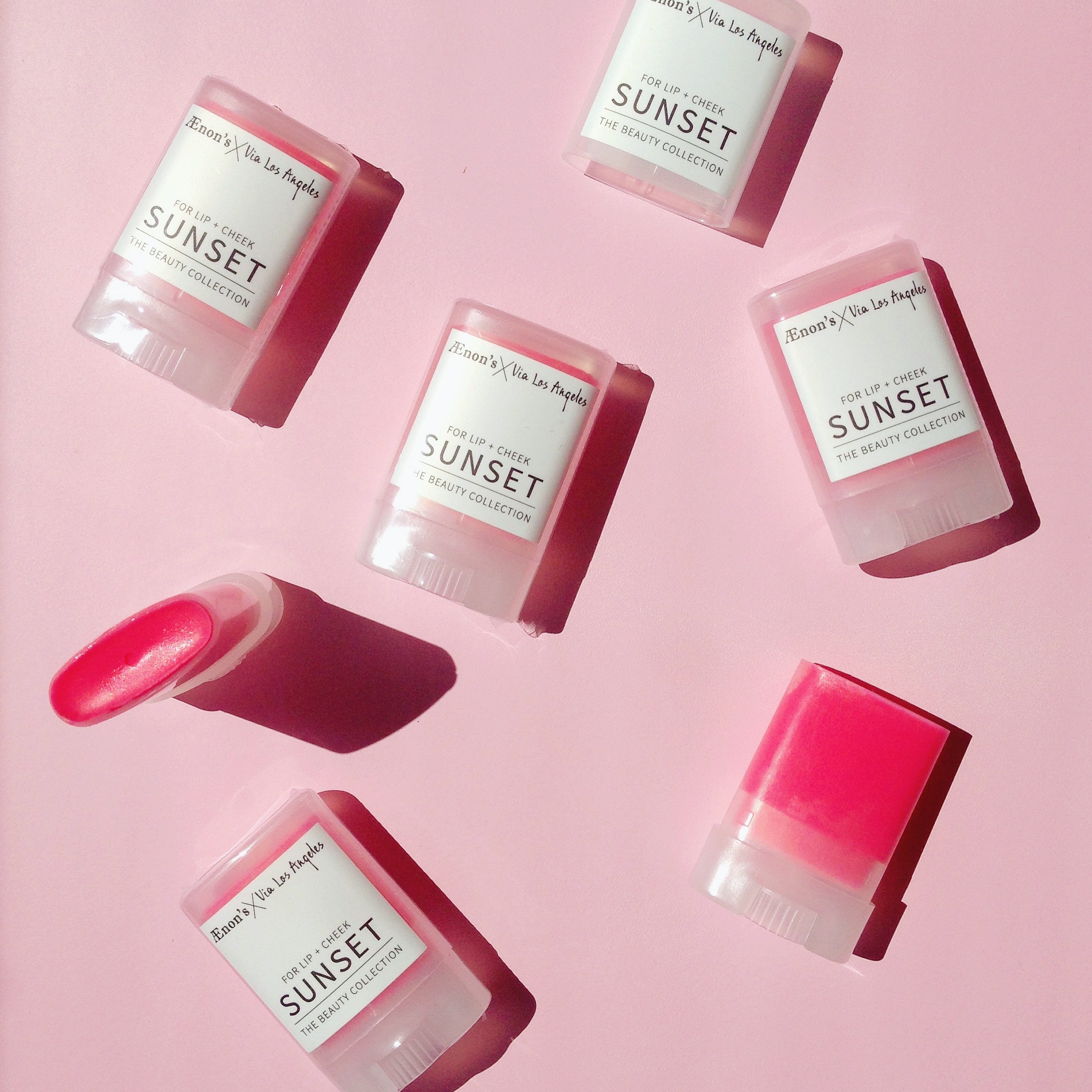 Aenon's x Via Los Angeles Sunset Lip + Cheek Color