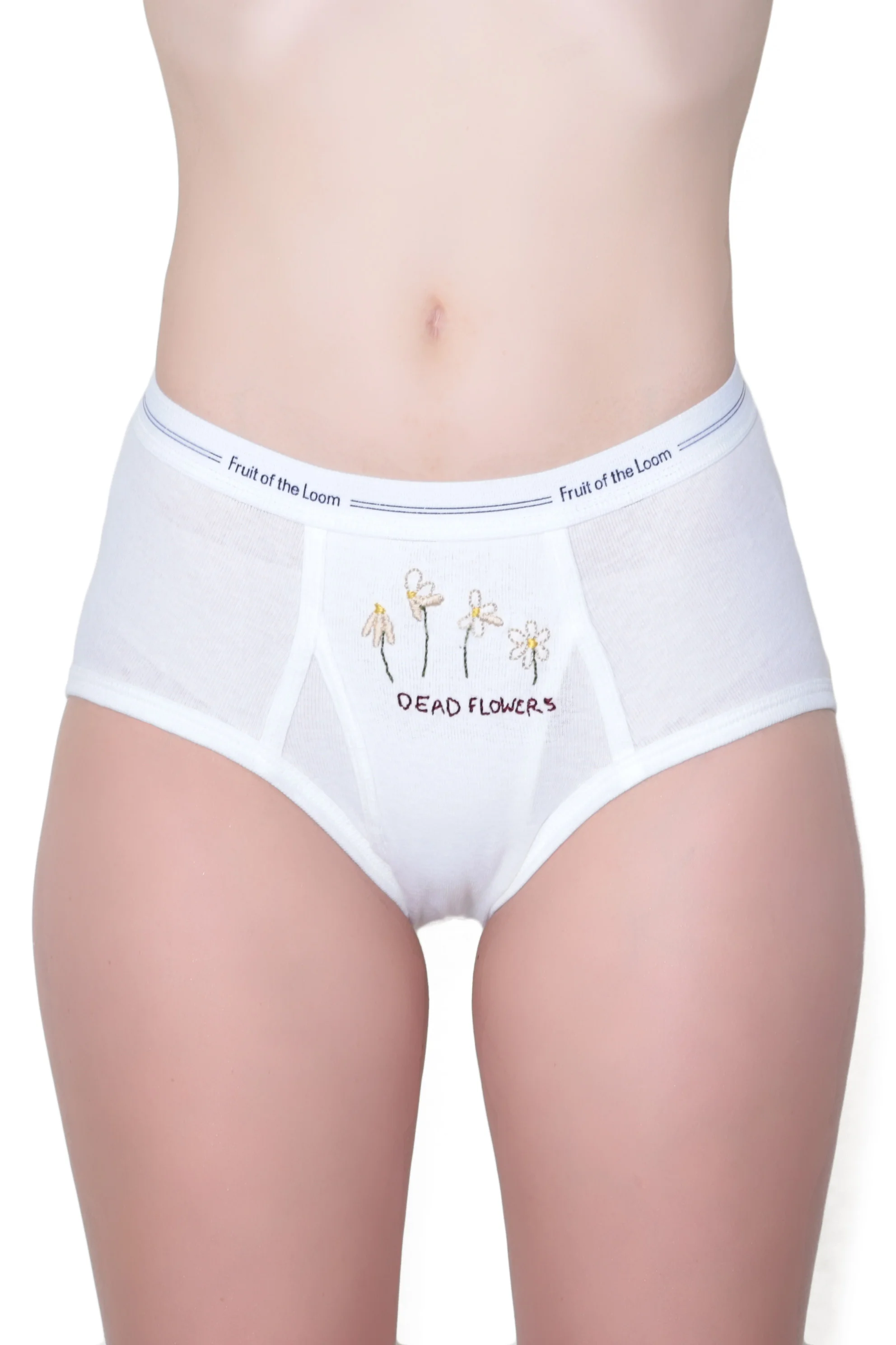 Flower Embroidered Underwear