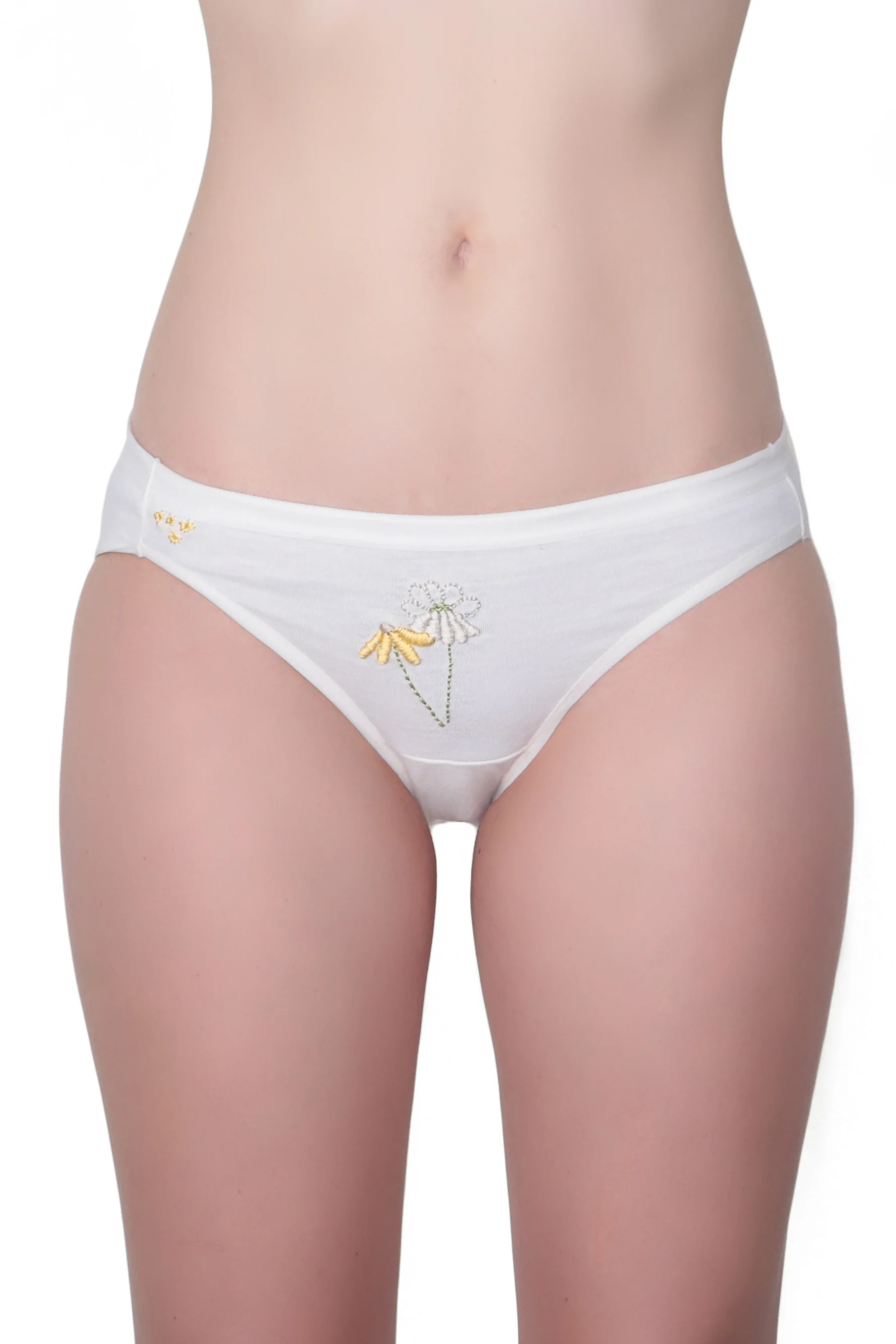 Embroidered Flower Underwear