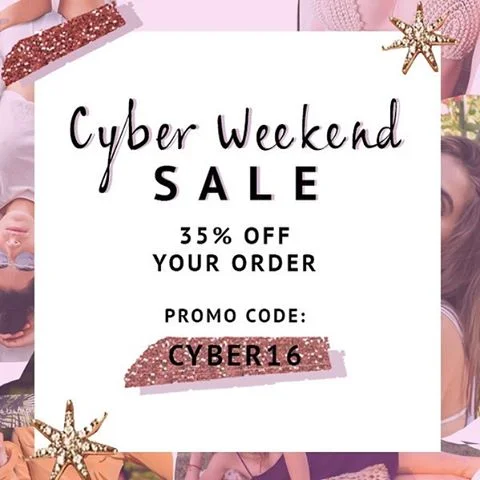 Get 35% off our entire site. 💘 Happy Holidays! Xoxo from LA