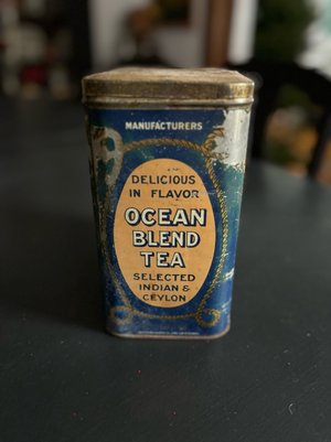 Ocean Blend Tea Tin: in Blue — The Hintonburg Public House