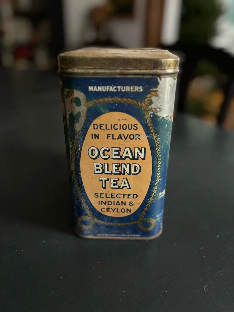 Ocean Blend Tea Tin: in Blue — The Hintonburg Public House