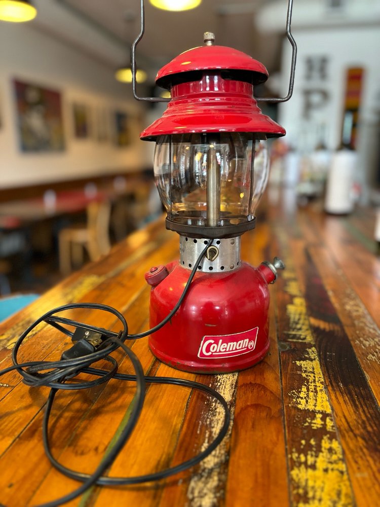 Coleman lantern lamp — The Hintonburg Public House