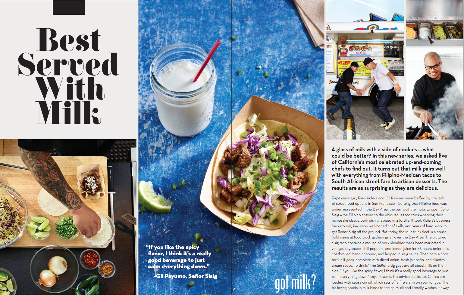 california sunday magazine + got milk story advertisement / photograph by maren caruso