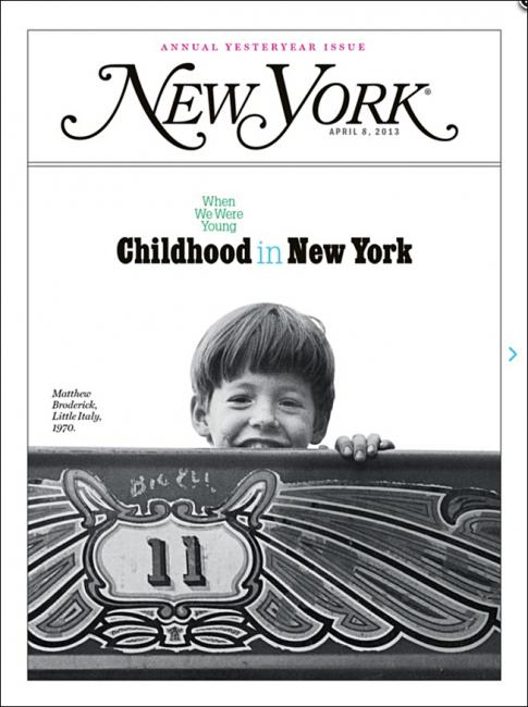 new york magazine / childhood issue / matthew broderick