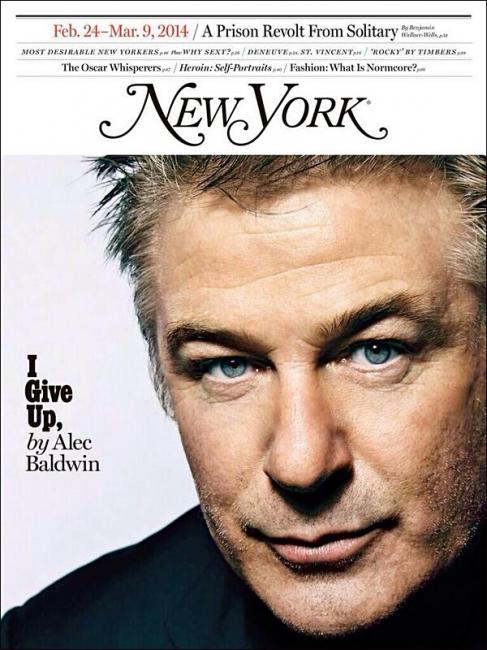 new york magazine / alec baldwin / (bi-weekly relaunch issue)