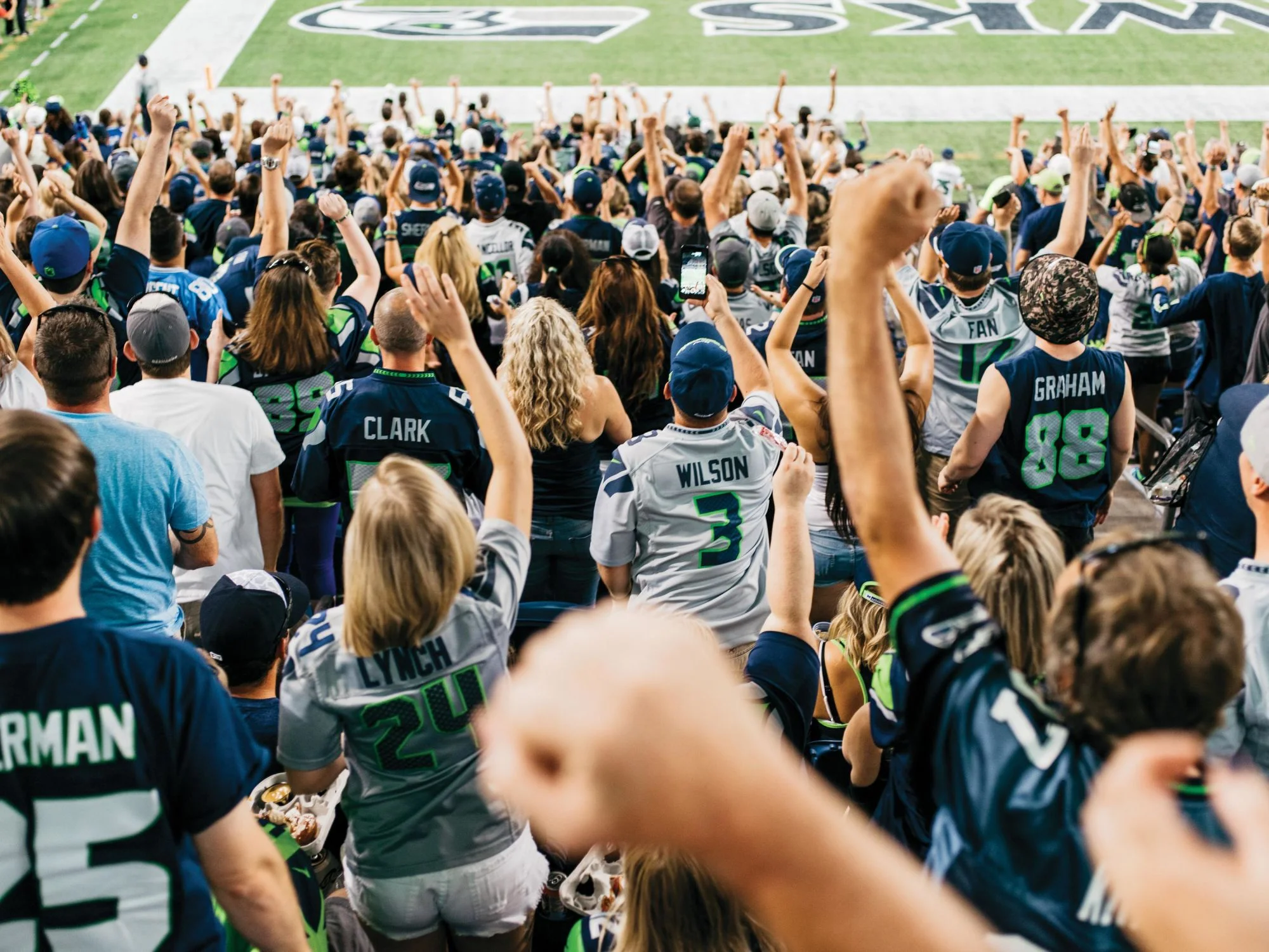 Seattle Seahawks fans California Sunday Magazine Photograph by Kyle Johnson