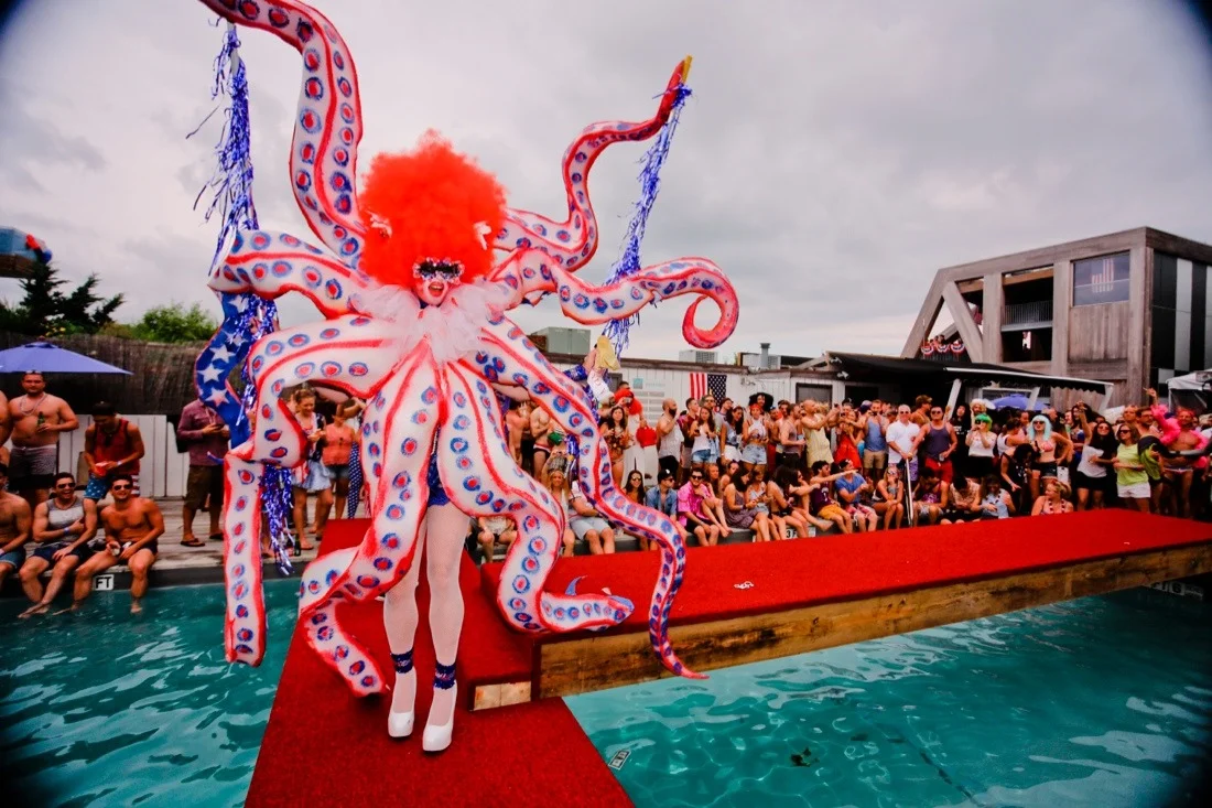 fire island pines indepedence day weekend 2015 53; invasion octopus creature.jpg