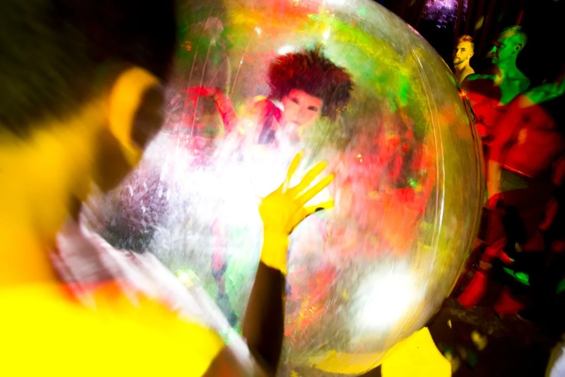 fire island pines independence day 77; modern gypsies pavilion bubble.jpg