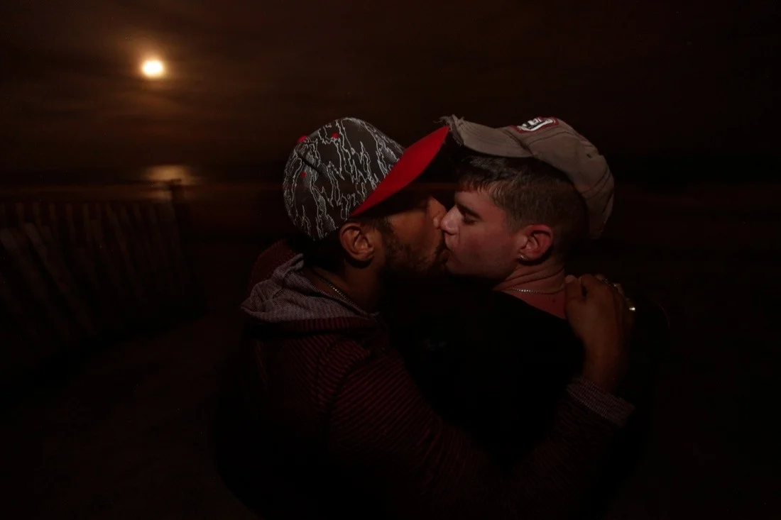 fire island pines may 12 & 13; curt patrick beach kissing night 4.jpg