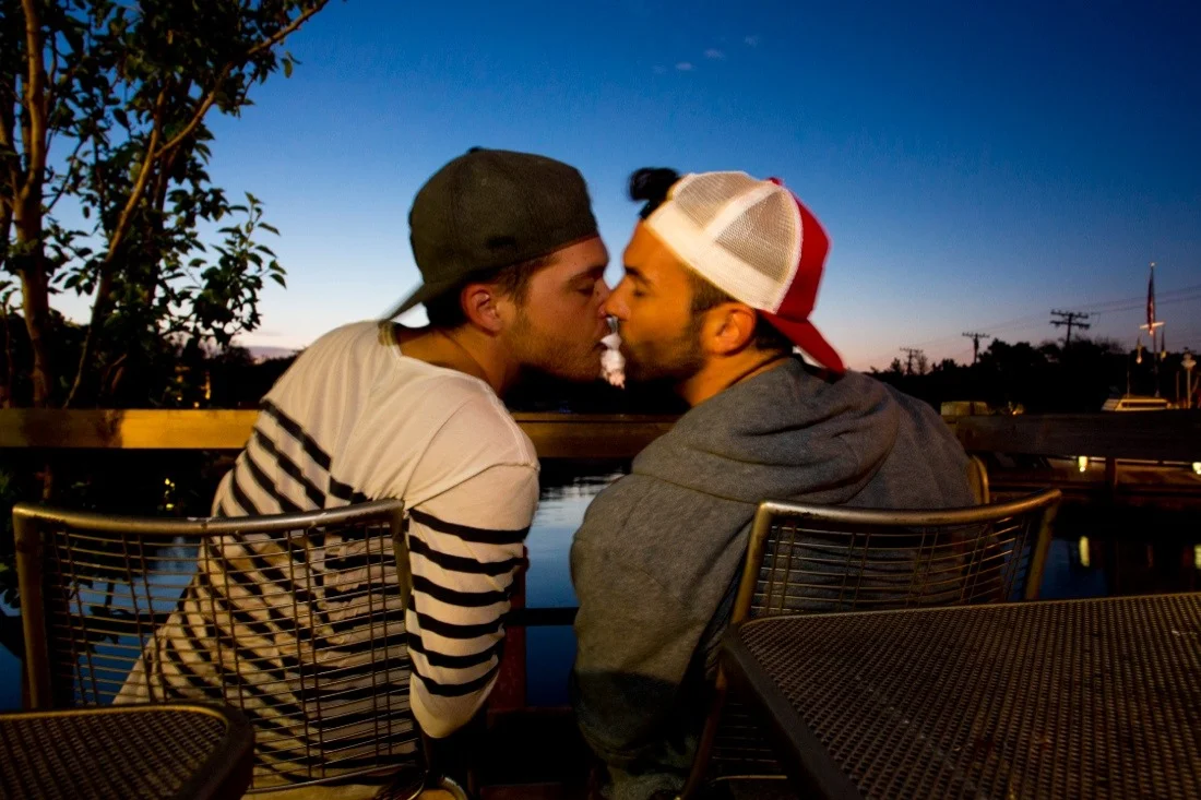 fire island pines june 15th & 16th 2013 11; sunrise kiss.jpg