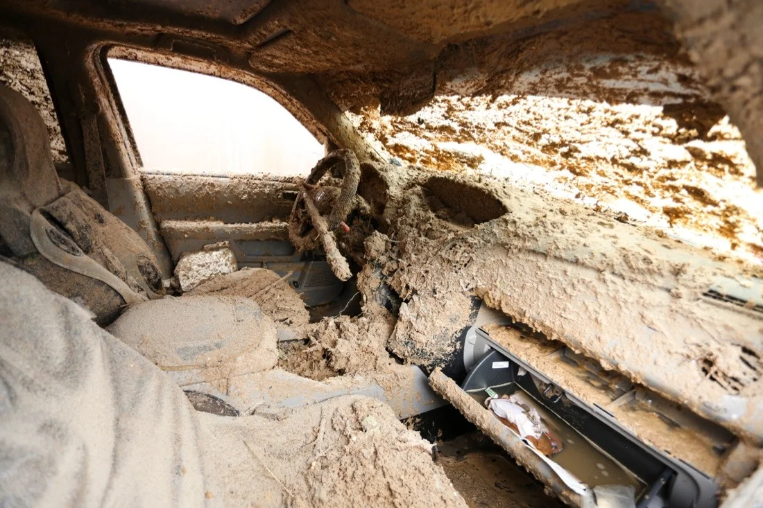hurricane sandy aftermath in brooklyn 40; destroyed car interior.jpg
