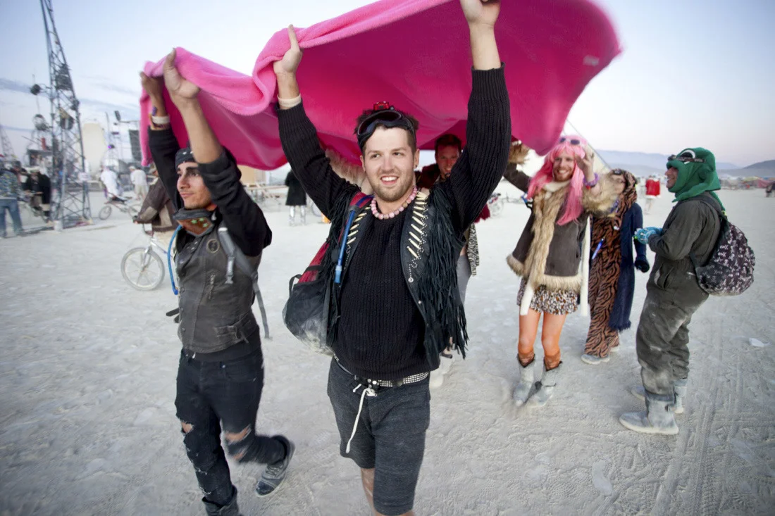 burning man 2011 319; impromptu art car processional.jpg
