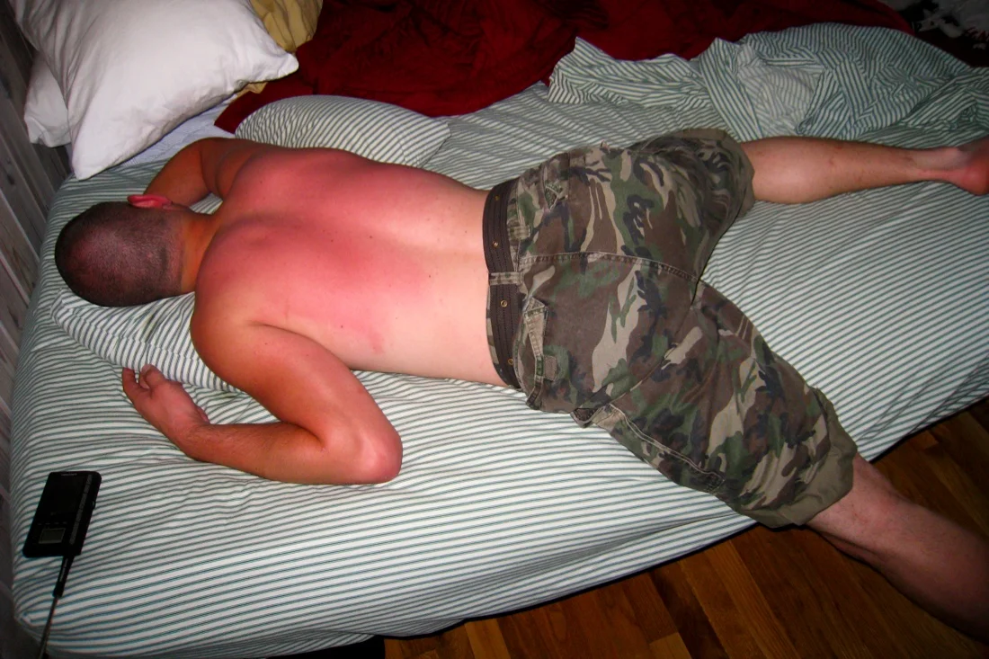fire island pines august 8-10 2008; scotty valentine sleeping.jpg