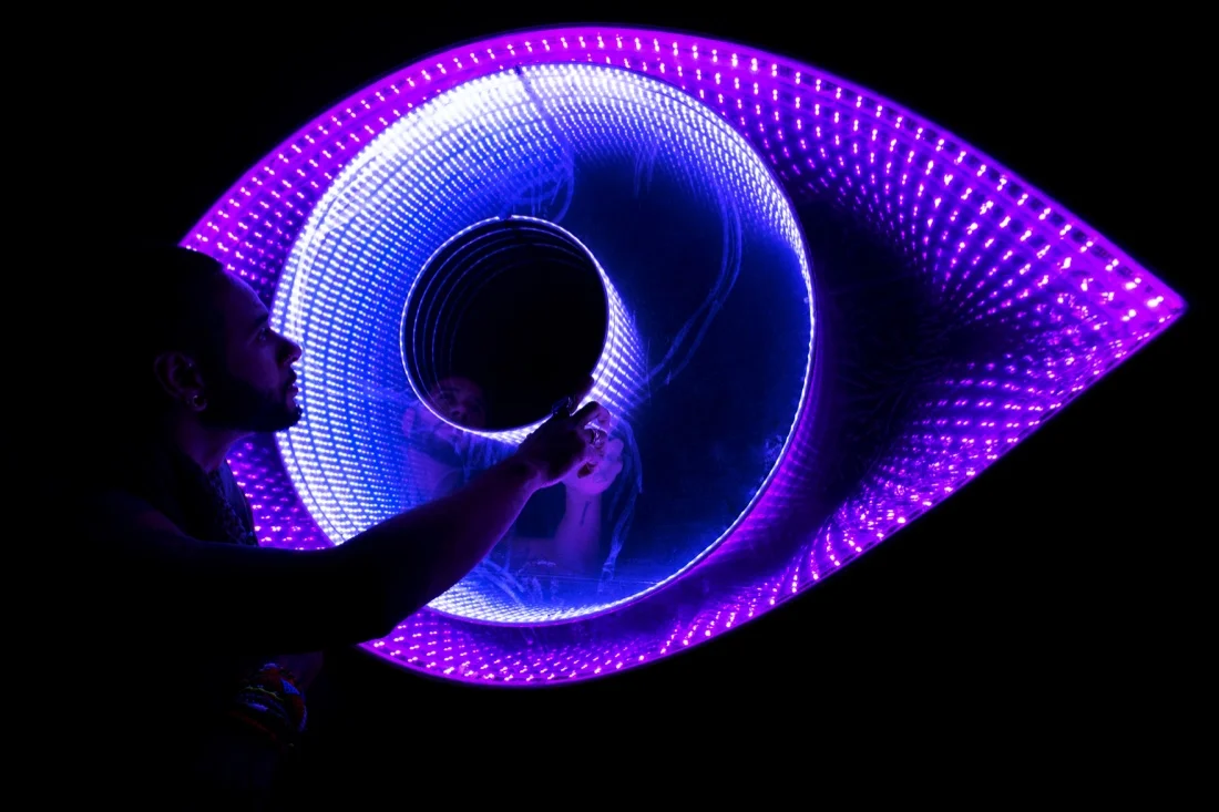 Burning Man 2015 28; Cesar Mirror Eye.jpg
