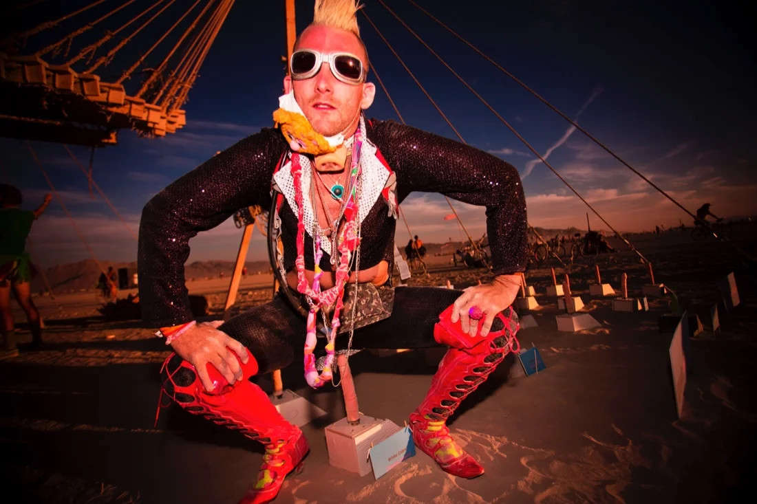 Burning Man 2015 93; Robin Stephan's Wedding Sunset Playa Inflection.jpg
