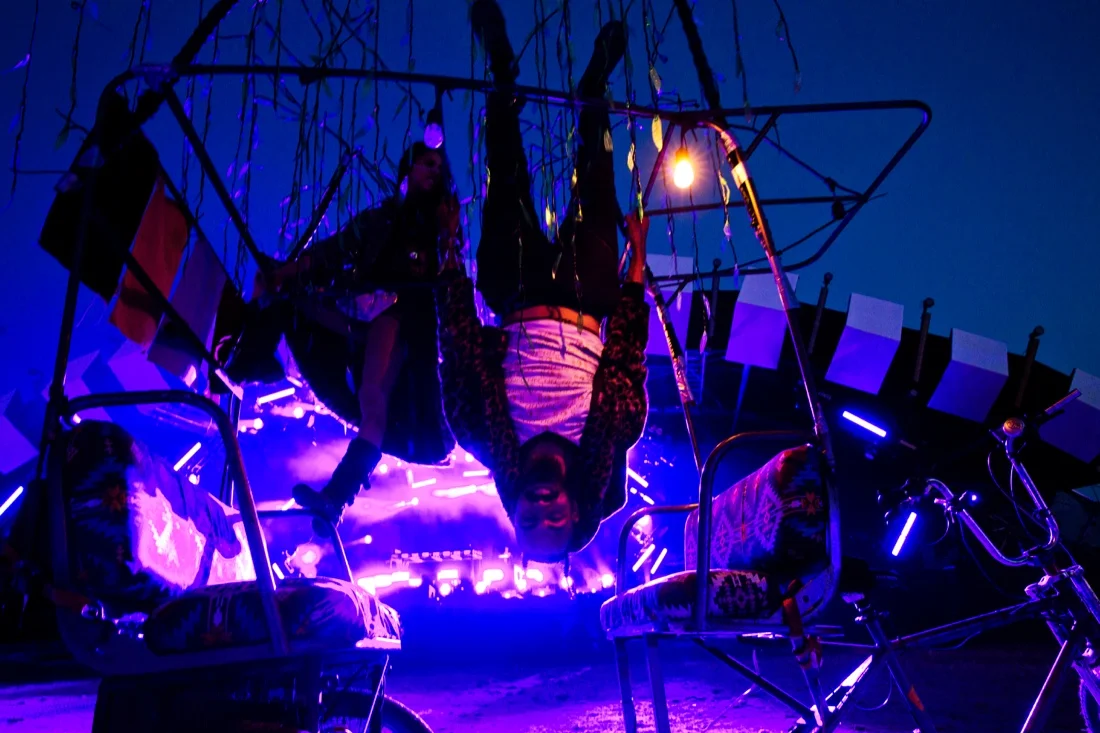 Lightning In A Bottle May 2019 192; Pedicab Main Stage Night Blue Acrobatics.jpg